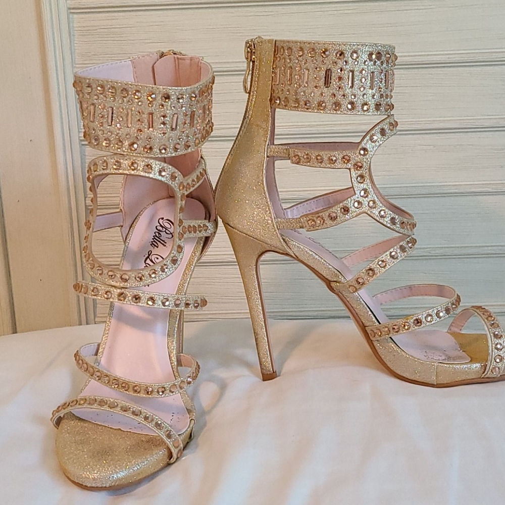 Bella Luna Women's Open Toe High Stiletto